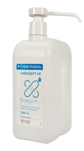 Chemi-Pharm CHEMISEPT HF  1L alkoholowy płyn z chlorheksydyną do antyseptyki skóry, dezynfekcji rąk i wyrobów medycznych