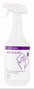 Chemi-Pharm BACTICID AF 1L alkoholowy płyn do szybkiej dezynfekcji małych powierzchni