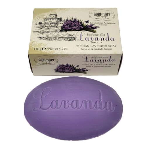 Sapona alla Lavanda tuskan levender soap naturalne wloskie mydlo lawendowe 150g owalne gori 8051411444183 kartonik real fot cleanico poznan 2026.jpg