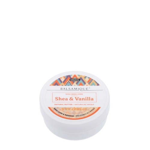 BALSAMIQUE dystrybutor odbiór Poznań masło shea waniliowe Natural butter Shea Vanilla 80g daily care massage EAN 5905063002099.jpg