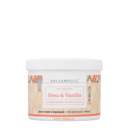 BALSAMIQUE dystrybutor odbiór Poznań masło shea waniliowe Natural butter Shea Vanilla 450g daily care massage EAN 5905063002105.jpg
