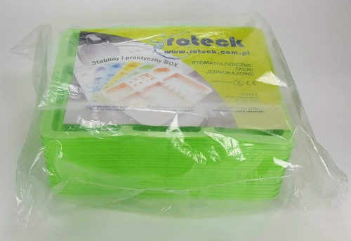 Tacka stomatologiczna kosmetyczna jednorazowa zielona Roteck na www.cleani.co.jpg