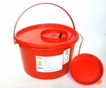 Pojemnik na odpady medyczne 3,4 (3,5)L czerwony wiaderko (Intergos)