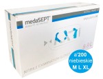 Rękawice nitrylowe Niebieskie medaSEPT NITRIL Prime PF a'200 r.  S