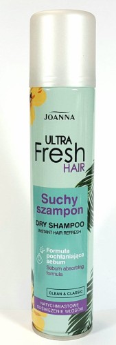 Suchy szampon Poznan firmy Joanna  z formułą pochłaniania sebum  EAN 5901018019853