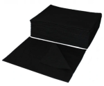 Ręcznik fryzjerski włóknina perforowana płaty Maxi 50x70cm a' 50 szt.  CZARNY