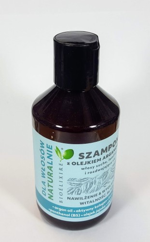 bioelixire naturalnie Argan Szampon nawilżający do włosów suchych i rozdwajających się 300ml odbiór Poznań hurtownia CLEANICO.jpg