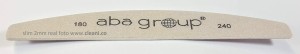 Pilnik do paznokci ABA Group ŁÓDKA 180/240 SLIM szary  1szt