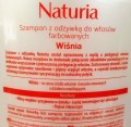 Joanna naturia szampon z odżywką do włosów farbowanych wiśniowy 500ml zakup i odbiór osobisty Poznań wysyłka real foto etykiety ekstrakt z wiśni ean 5901018007966 www cleani co.jpg