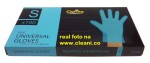 Rękawice foliowe TPE niebieskie CLARINA blue uniwersalne a'100 r.  S