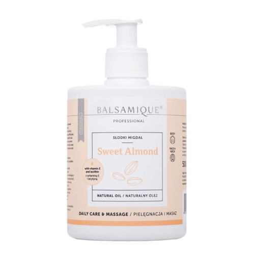 Balsamique Daily care and massage natural oil Naturalny olej ze slodkich migdałów sweet almond 500ml odbiór Poznań sprzedaż wysyłkowa cleani.co.jpg